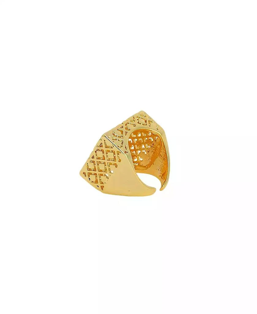 SOHI Women
s The Damascene Statement Ring 2