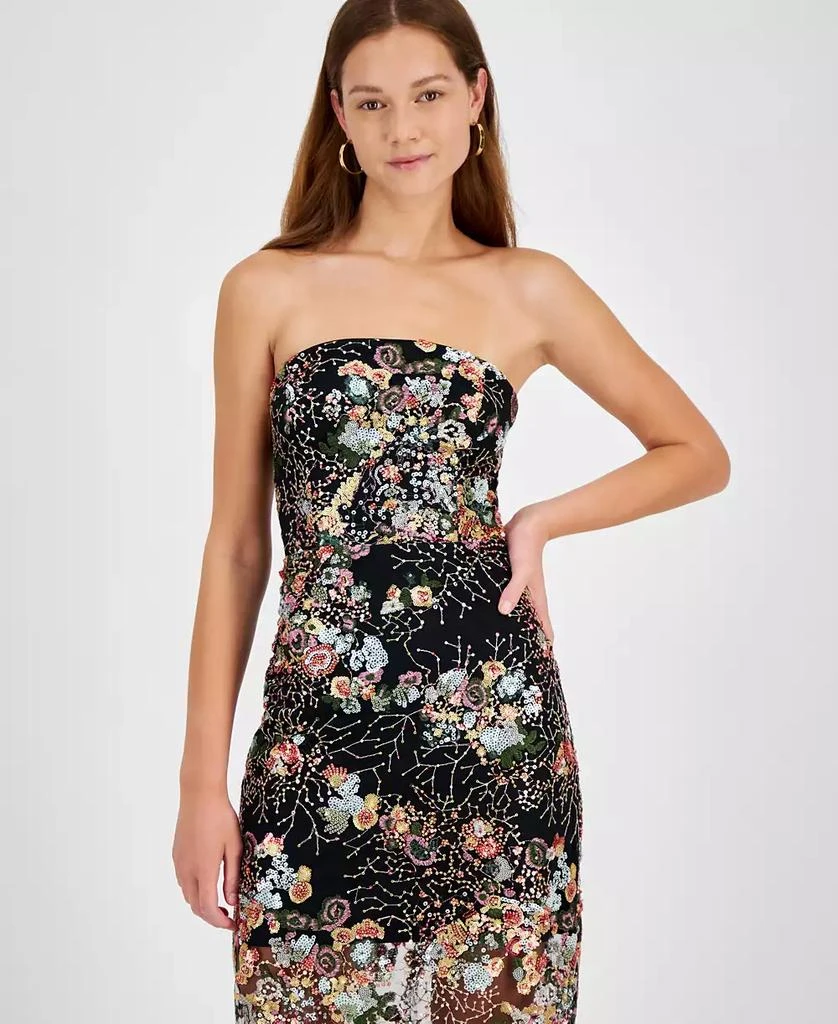 Sam Edelman Women's Sequined Strapless Mini Dress 3