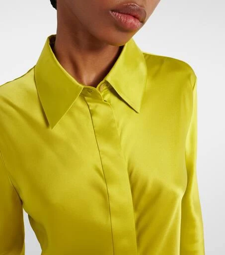 Joseph Brunel silk satin blouse 4