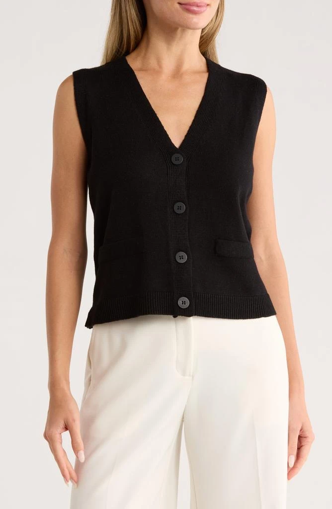 Max Studio V-Neck Sweater Vest