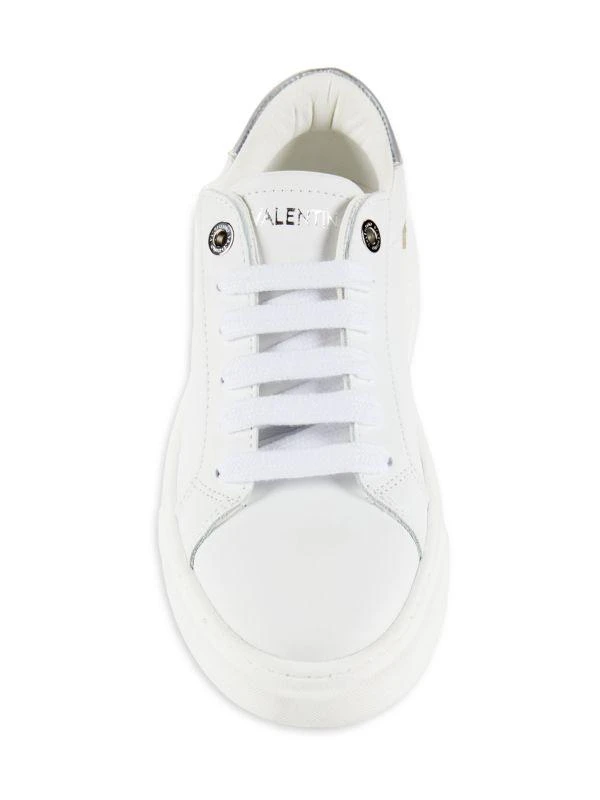 Mario Valentino Alice Logo Leather Platform Sneakers 5
