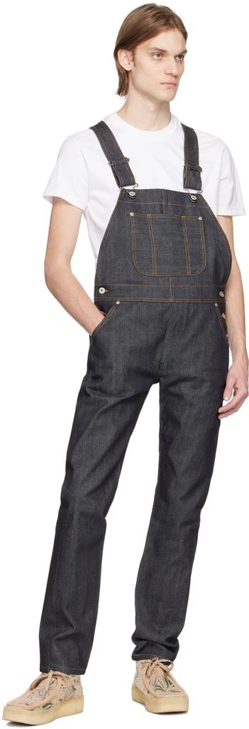 Naked & Famous Denim Indigo Weird Guy Overalls 4