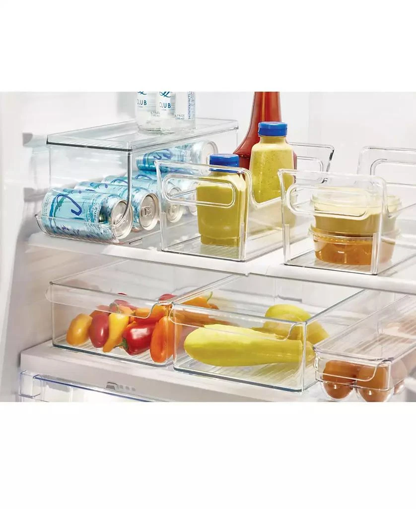 iDesign Plastic Condiment Organizer with Handles, Set of 2, Clear, Made in USA 4