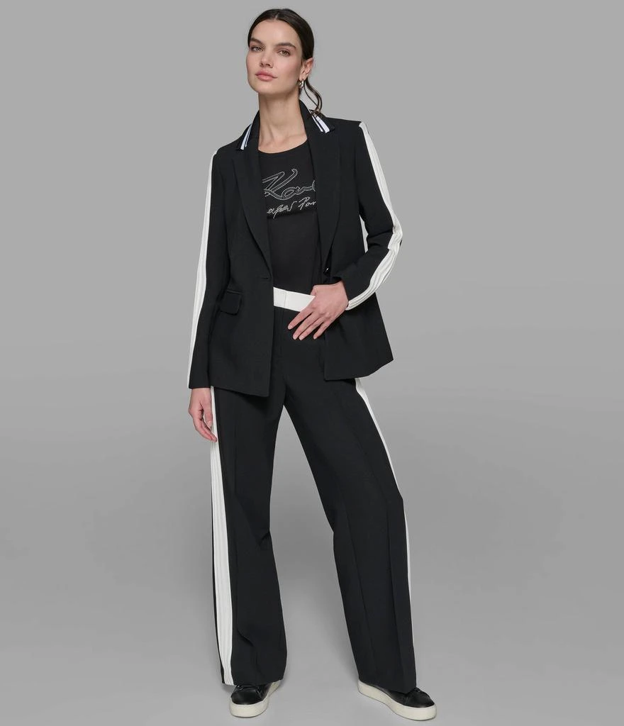 Karl Lagerfeld Paris PLEATED TRIM SUITING BLAZER 4