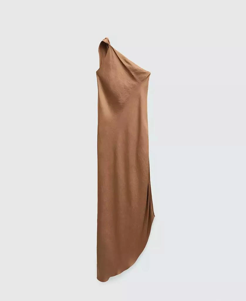 Mango Women's Long Asymmetrical Cape Dress 1