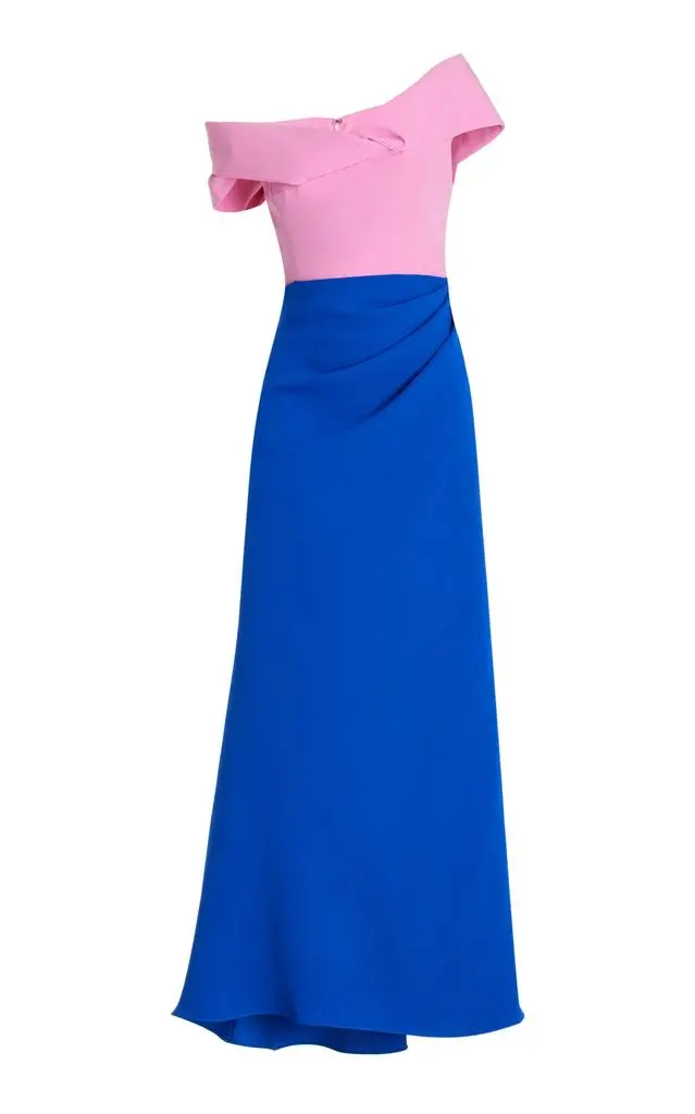 Rosie Assoulin Rosie Assoulin - Exclusive Twisted Off-The-Shoulder Silk Maxi Dress - Multi - US 6 - Moda Operandi 1