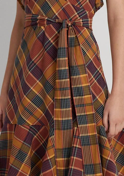 Ralph Lauren Ralph Lauren Belted Cotton Madras Dress 4