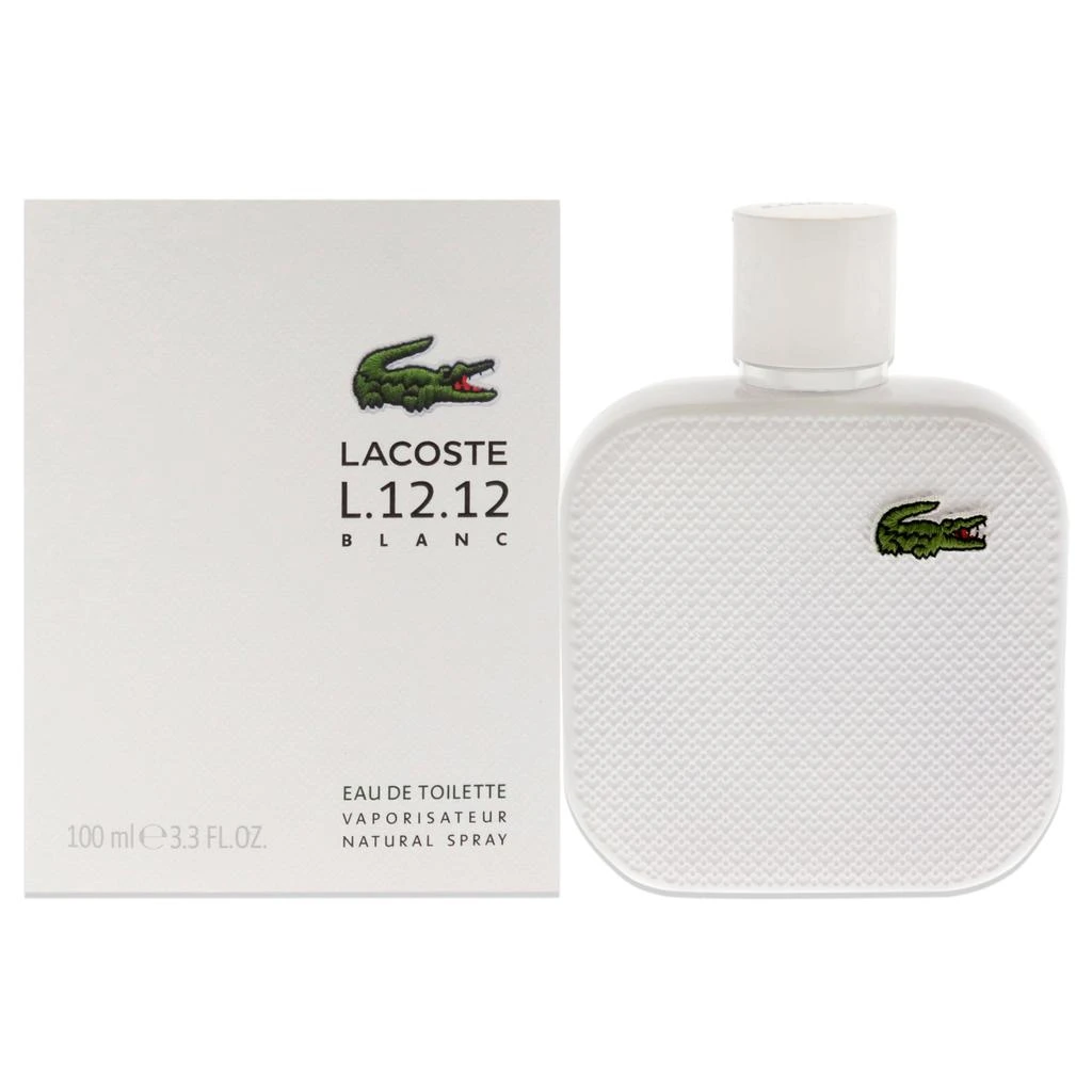 Lacoste Eau De  L.12.12 Blanc by  for Men - 3.3 oz EDT Spray 1