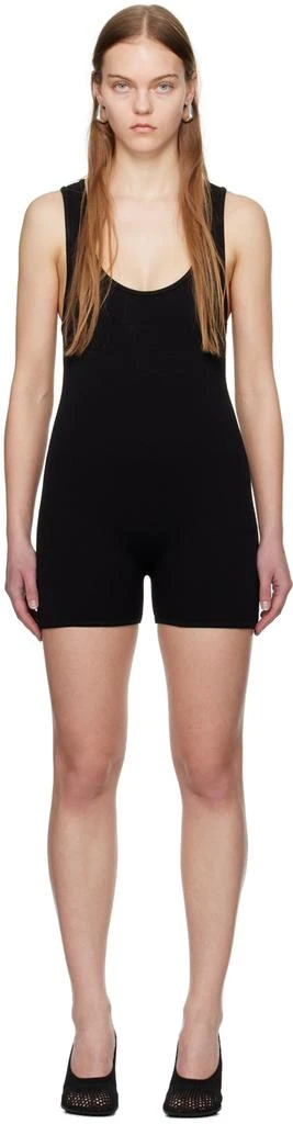 Bottega Veneta Black Textured Jumpsuit 1