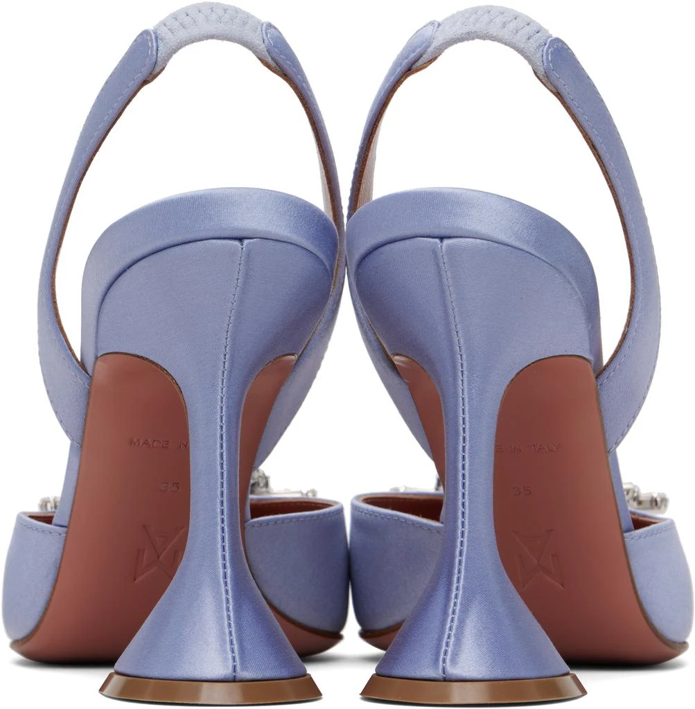 Amina Muaddi Blue Begum Sling 95 Heels 2