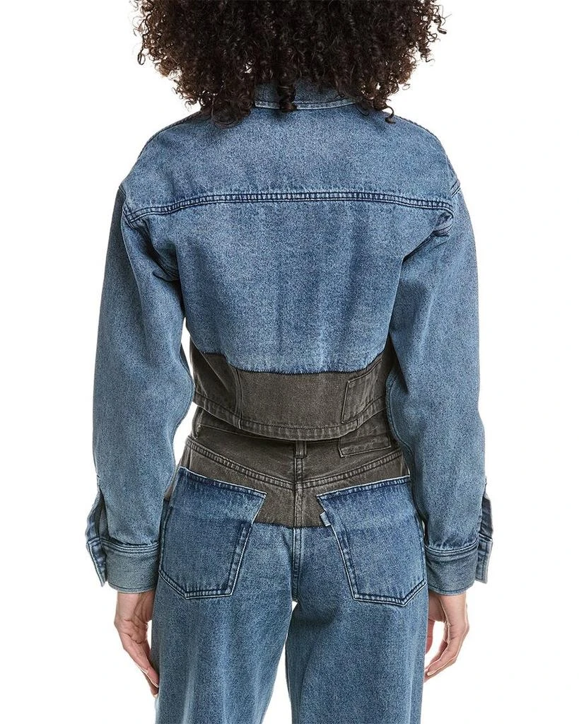 3.1 Phillip Lim Two-Toned Denim Cropped Shirt Jacket 2