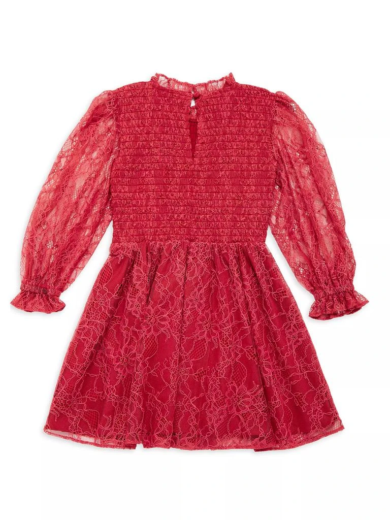 Rachel Parcell Little Girl's & Girl's Smocked Lace Dress 2