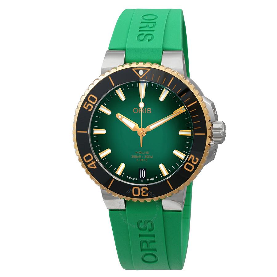 Oris Aquis Automatic Green Dial Men's Watch 01 400 7769 6357-07 4 22 77FC