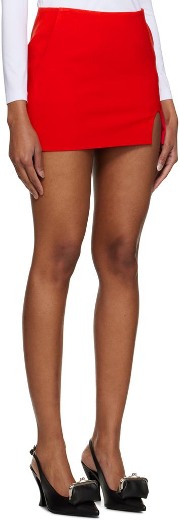 pushBUTTON SSENSE Exclusive Red Miniskirt