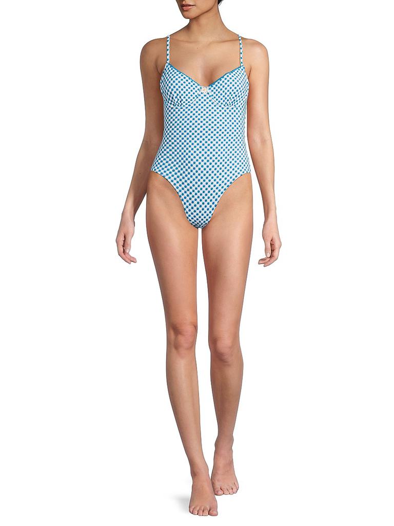 Solid & Striped The Taylor Gingham One-Piece Swimsuit