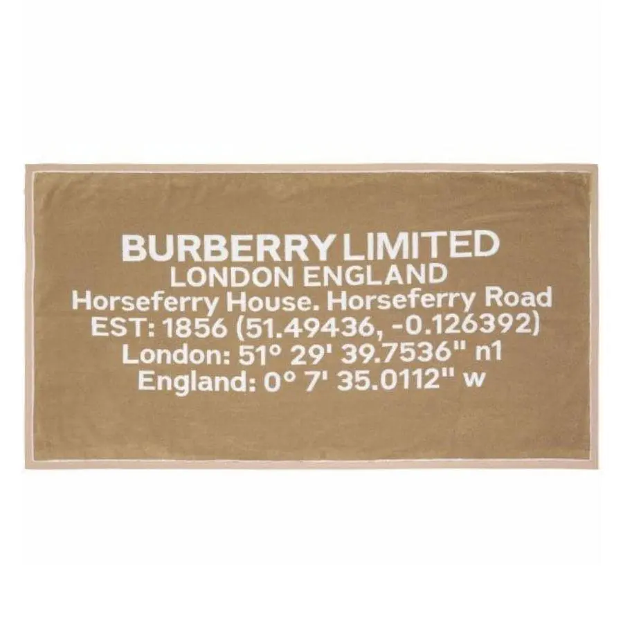 Burberry Horseferry-Print Jacquard Cotton Bath Towel