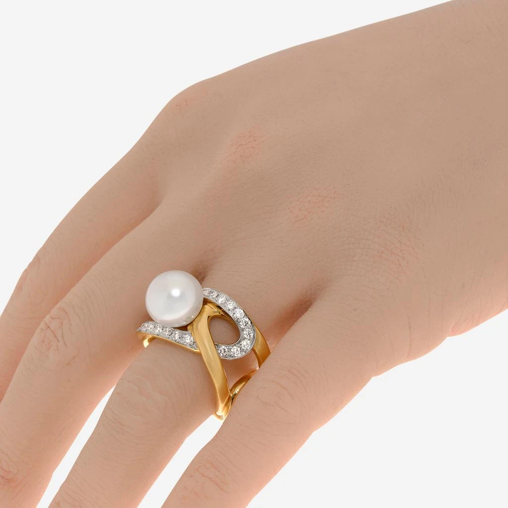 Assael Assael Angela Cummings 18K Yellow Gold, South Sea Pearl and Diamond 0.84ct. tw. Statement Ring Sz. 7 ACR0052 2