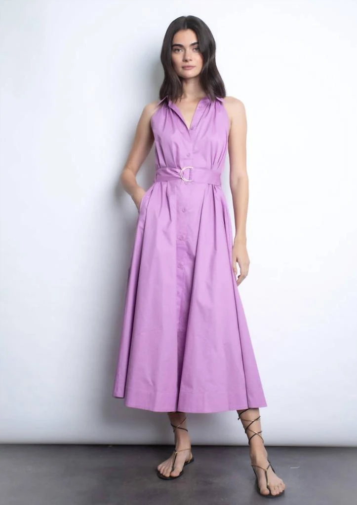 Karina Grimaldi Karina Grimaldi - Trinidad Button-front Midi Dress 3