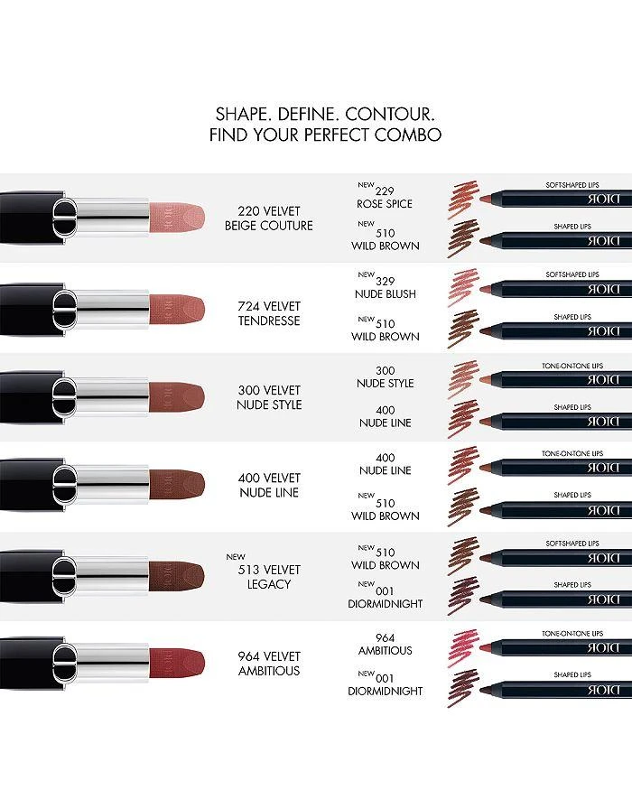 DIOR Rouge Dior Contour No Transfer Lip Liner Pencil 3