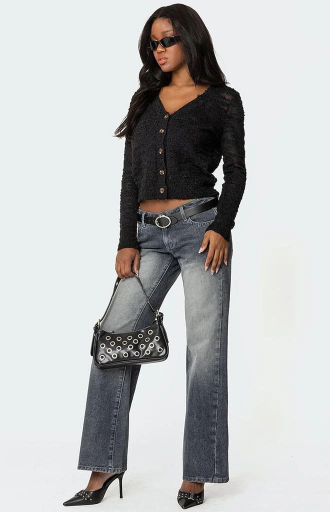 Edikted Georgie Textured Knit Cardigan 2