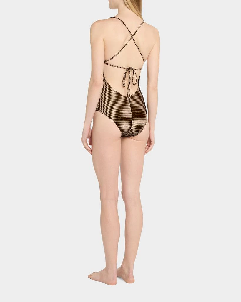 Ulla Johnson Positano Scalloped One-Piece Swimsuit 3