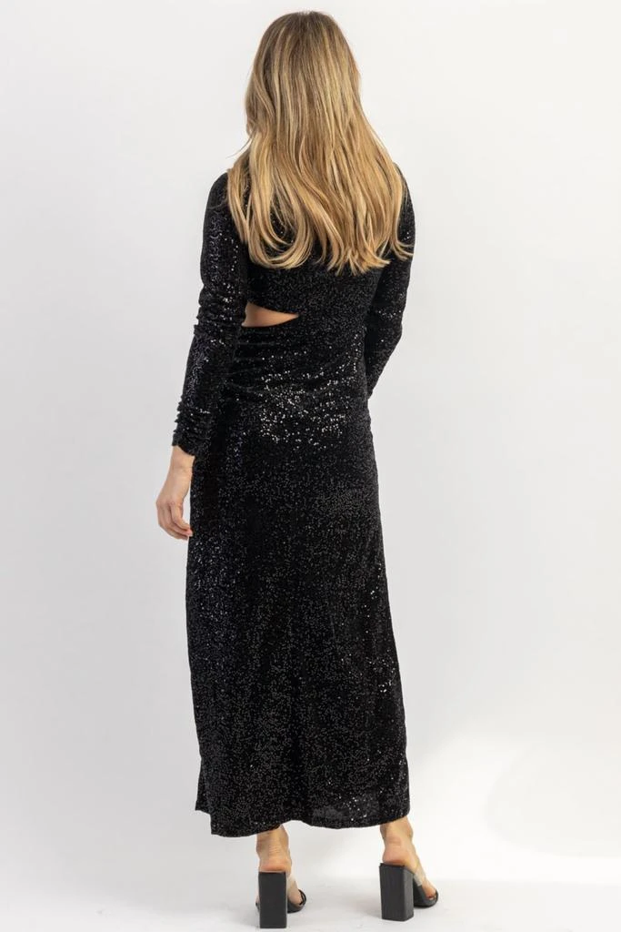 En Creme En Creme - ON THE FRITZ SEQUIN MOCKNECK MAXI DRESS 6
