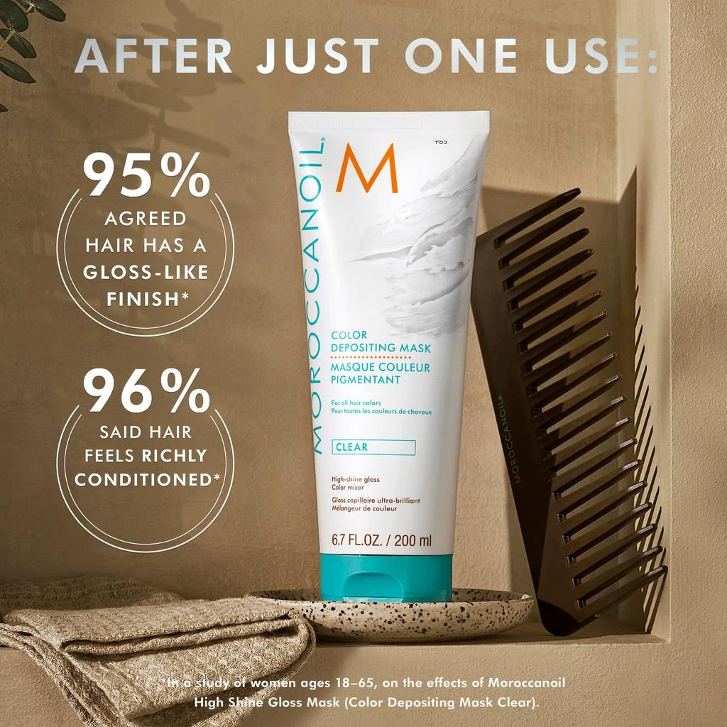 Moroccanoil Moroccanoil High Shine Gloss – Color Depositing Mask Clear 6.7 oz 4