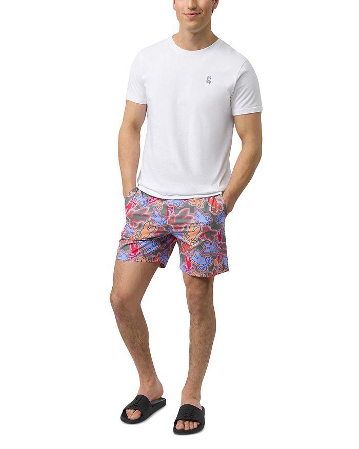 Psycho Bunny Jackson Printed Drawstring 5.75" Swim Trunks