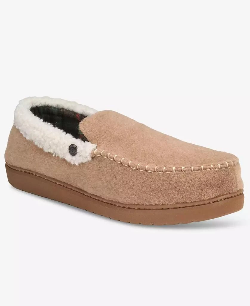 Weatherproof Men's Venetian Contrast-Stitch Moccasin Slippers 1