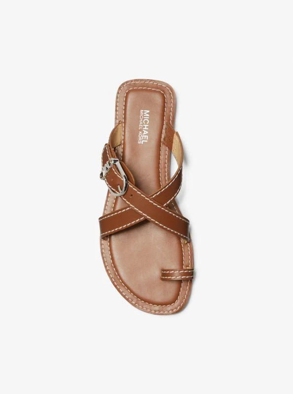 Michael Kors Ashton Leather Flat Sandal 3