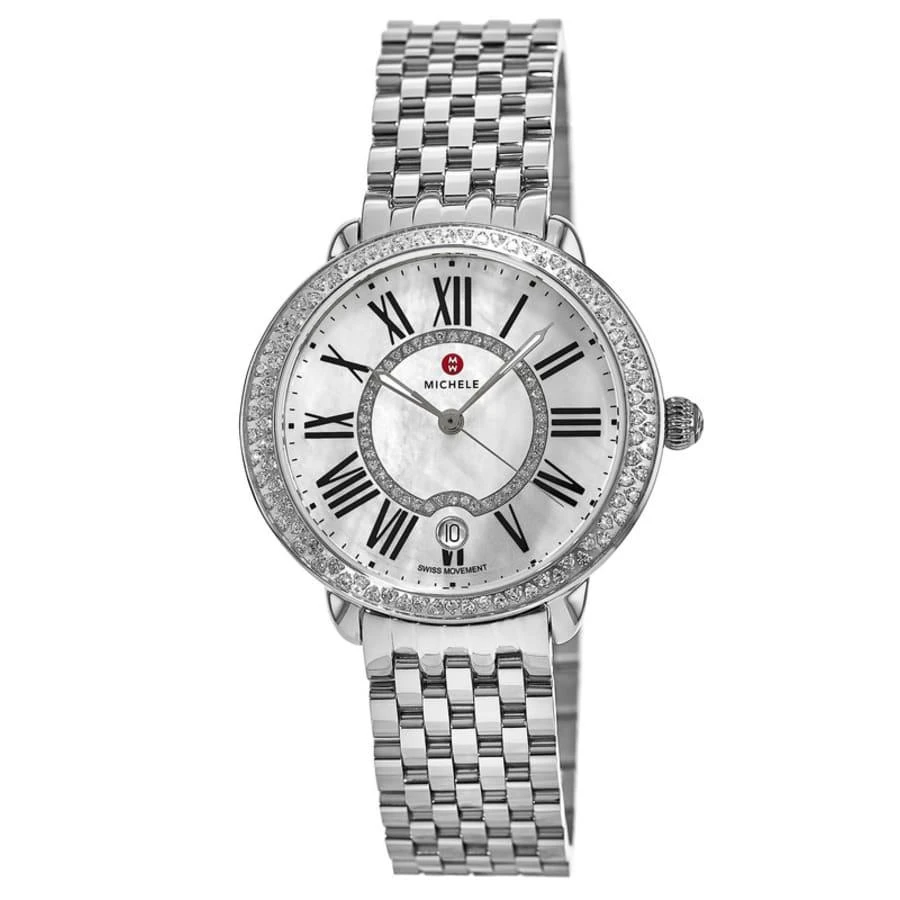 Michele Serein Diamond Mother of Pearl  Stainless Steel Women's Watch MWW21B000030 1