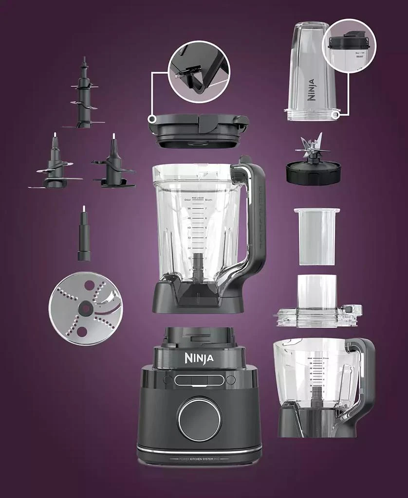 Ninja Detect Kitchen System Power Blender Processor Pro with BlendSense, TB401 16