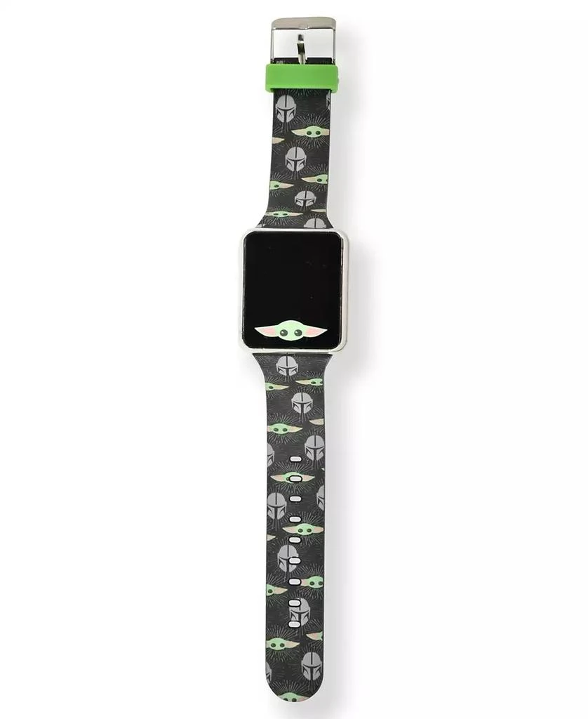 Accutime Star Wars Kid's Baby Yoda Touch Screen Black Silicone Strap LED Watch, 36mm x 33 mm 3