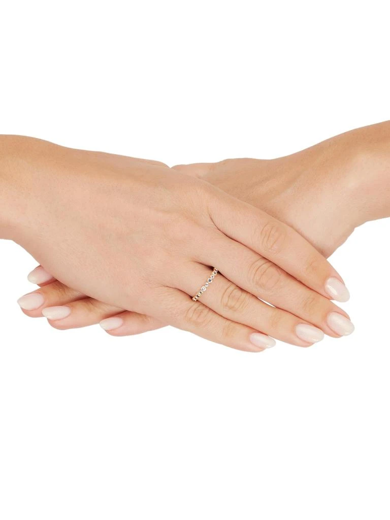 Saks Fifth Avenue 14K Yellow Gold 
Sapphire Band Ring 3