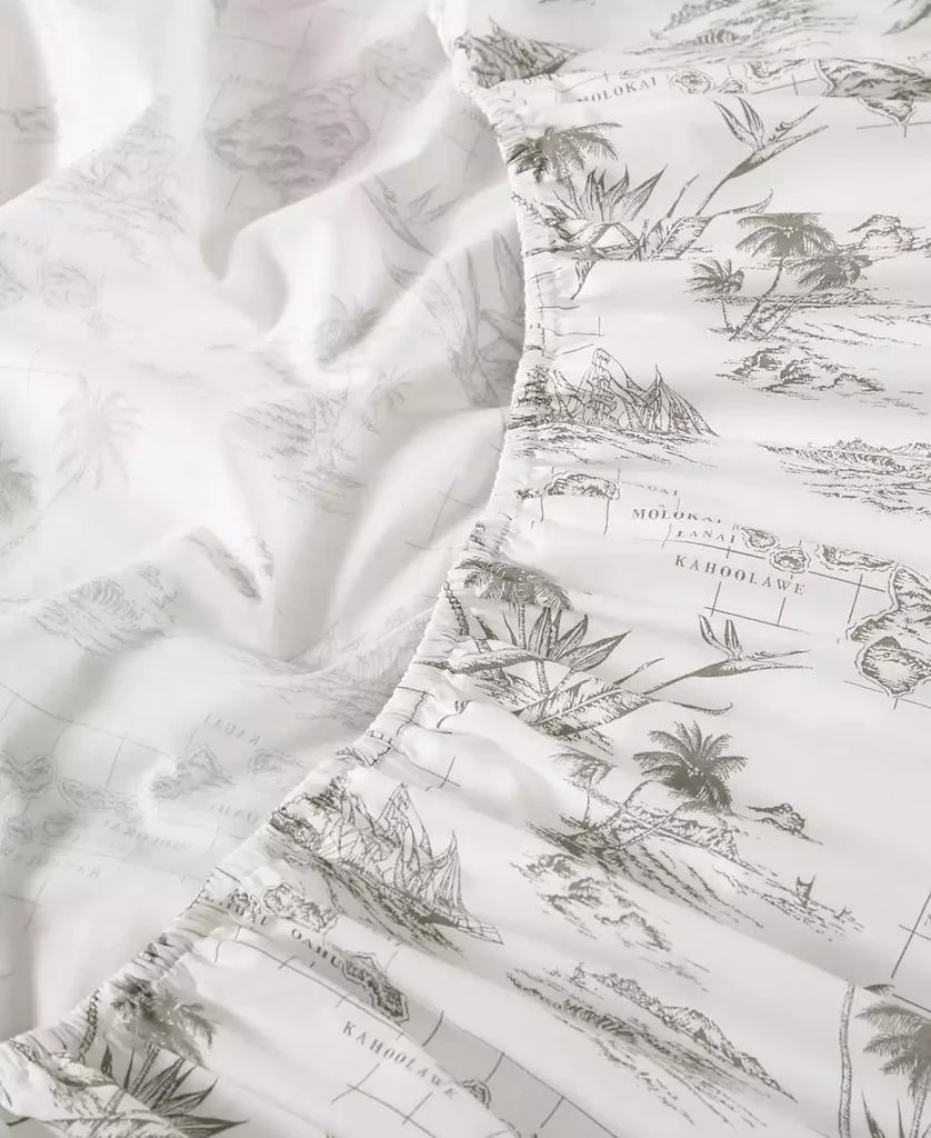 Tommy Bahama Home Cotton Percale 4 Piece Sheet Set, King 7