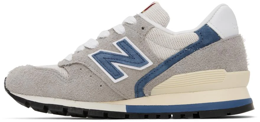 New Balance Gray & Blue Made In USA 996 Sneakers 3