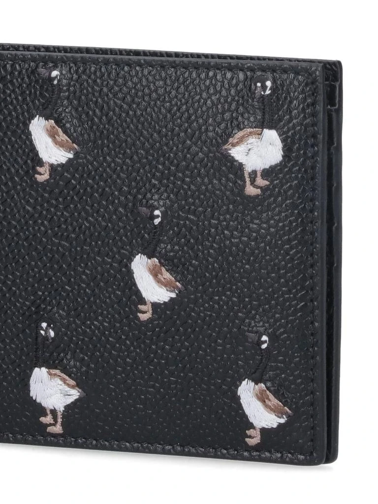 Thom Browne Thom Browne Embroidered Goose Textured Wallet 5