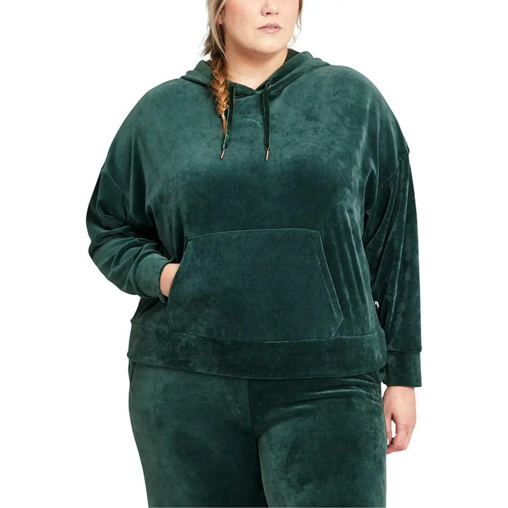 Puma HER Velour Pullover Hoodie (Plus)