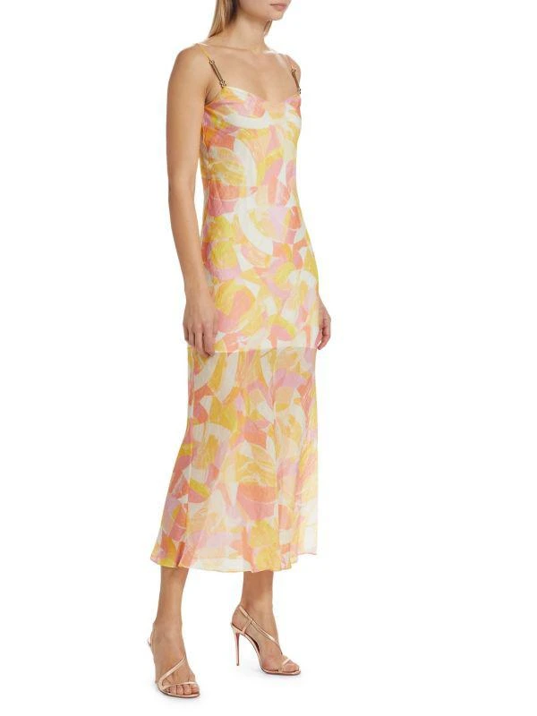 Generation Love Marcella Abstract Voilé Midi-Dress 3