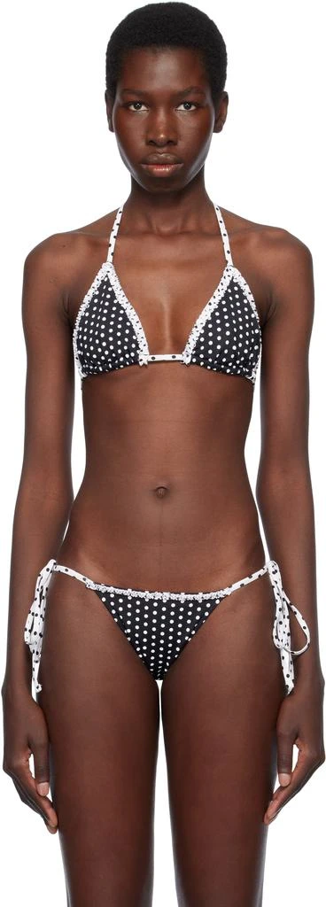Frankies Bikinis Black Nick Skimpy Triangle Bikini Top 1