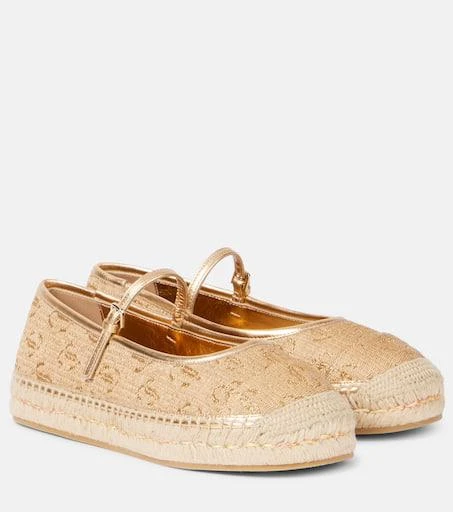 Jimmy Choo Aciel leather-trimmed espadrilles 1