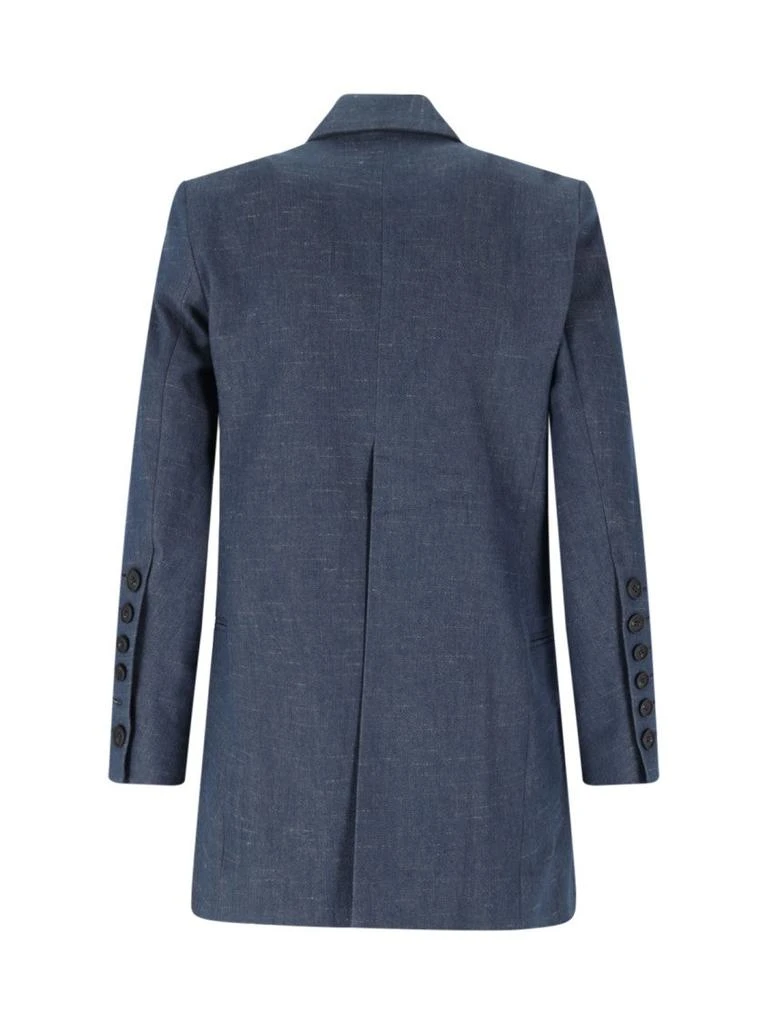 Eudon Choi Beatrice' Double-Breasted Blazer – Blue Mélange 2