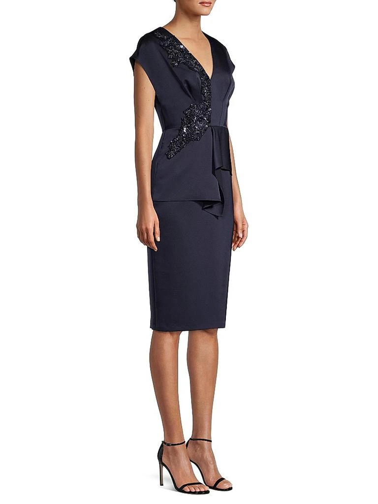 Aidan Mattox V-Neck Cocktail Dress 4