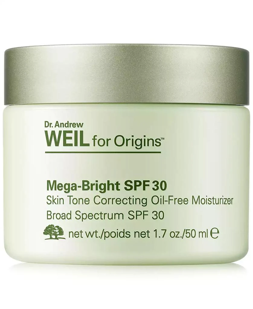 Origins Dr. Andrew Weil for Mega-Bright SPF 30 Skin Tone Correcting Oil-Free Moisturizer, 1.7-oz. 1