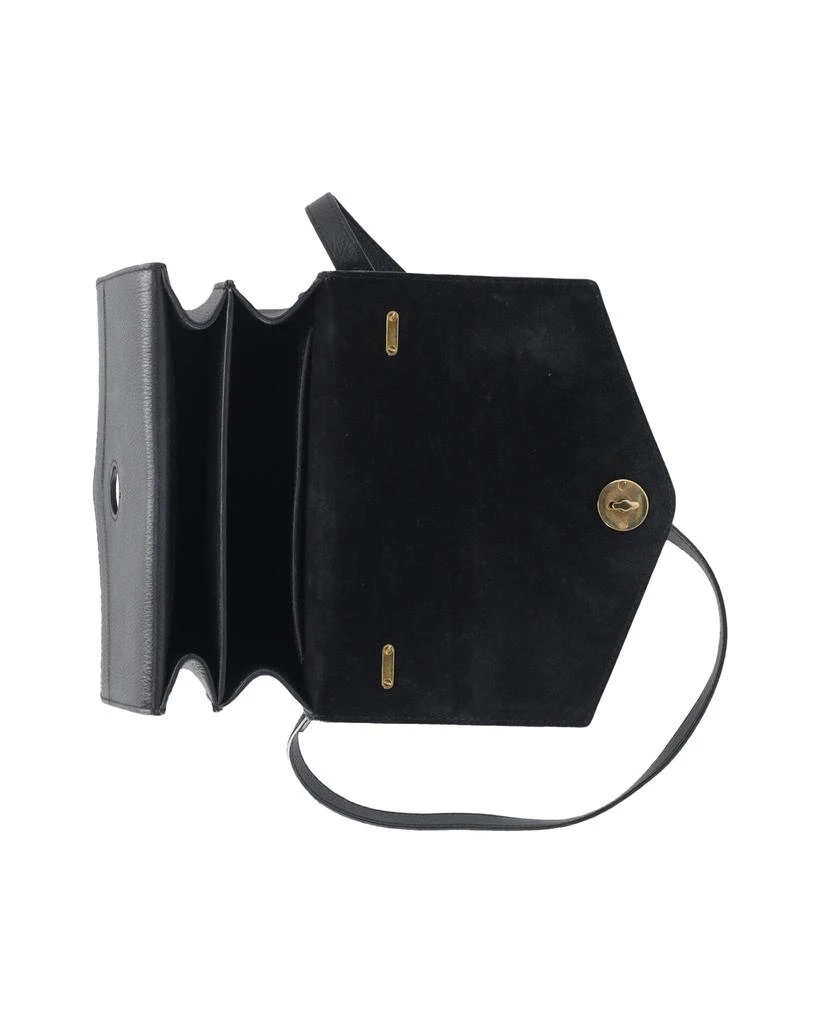 Mulberry Harlow Satchel Crossbody Bag in Black Grained Leather 6