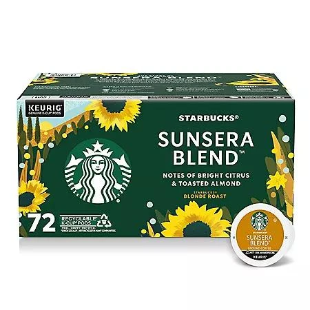 Starbucks Starbucks Blonde Roast K-Cups Coffee Pods, Sunsera Blend, 72 ct. 1