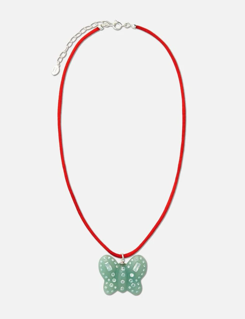 Sandy Liang Jade Butterfly Necklace 1
