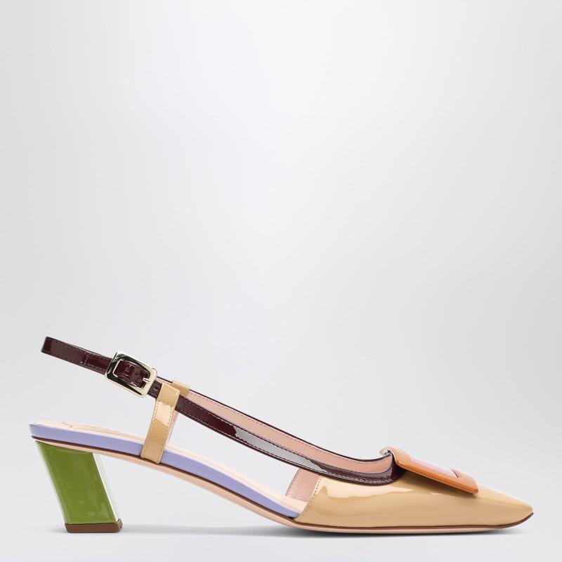 【関税&送料込】Roger Vivier Belle Vivier Multicolour Patent ROGER VIVIER Belle Vivier 45 color-block patent-leather