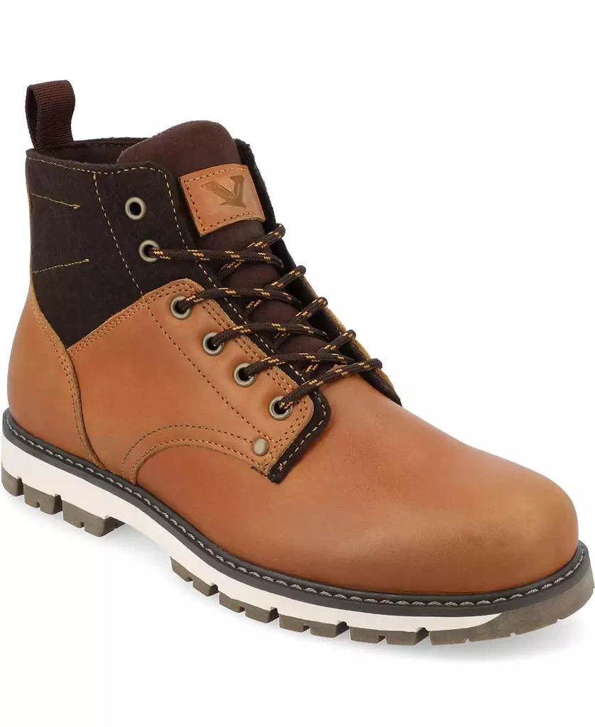 Territory Men's Redline Tru Comfort Foam Plain Toe Lace-up Ankle Boots 1