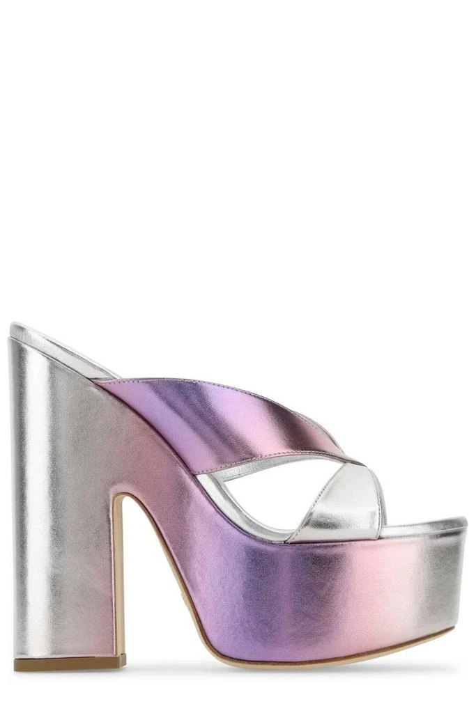 Stuart Weitzman Stuart Weitzman Miami Platform Metallic Mules 1